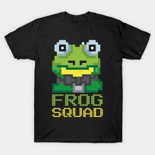 Funny Frog Squad Pixel Frog Gamer Gift T-Shirt